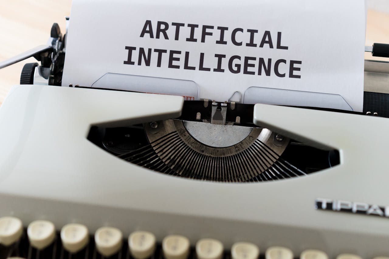Crafting Captivating Headlines: Your awesome post title goes here A close-up of a typewriter showcasing 'ARTIFICIAL INTELLIGENCE' on paper.